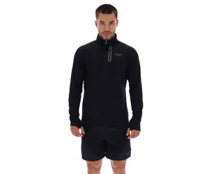 Ted Baker Sport Gary, Top Elasticizzato Morbido con Zip a 1/4, Nero, L