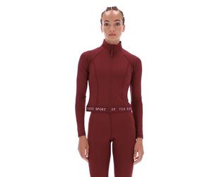 Ted Baker Sport Giacca corta da donna Marie Essentials con cerniera, bordeaux, S