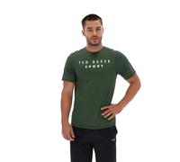 Ted Baker Sport Lars Essentials Active T-shirt da uomo, verde, M