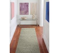 Ted Baker Tappeto a pelo corto Portobello, morbido bou orridore, tessuto a mano e morbido, look lana, soffice per soggiorno, camera da letto, sala da pranzo, colore verde chiaro, 80 x 200 cm