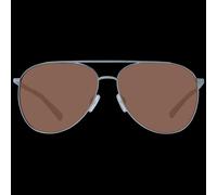 Ted Baker TB1510 60800 Men's Aviator Sunglasses - Silver Frame, Brown Lenses