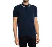 Ted Baker Uomo Polo con cuciture regolari, Blu