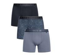 Ted Baker Uomo Slip Boxer da 3 pezzi, Blu