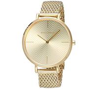 Ted Lapidus A0714UARX - Orologio da donna con quadrante grigio, cinturino in acciaio inossidabile, colore: Rosa