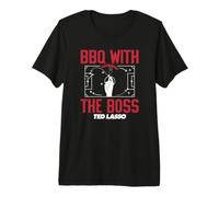 Ted Lasso BBQ with The Boss Quote Maglietta Premium