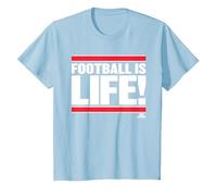 Ted Lasso Football is Life Maglietta, Bambini, Celeste, 8 Anni