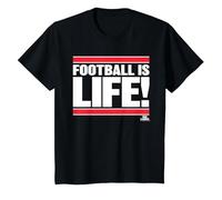 Ted Lasso Football is Life Maglietta, Bambini, Nero, 6 Anni