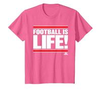 Ted Lasso Football is Life Maglietta, Bambini, Rosa mélange, 8 Anni