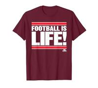 Ted Lasso Football is Life Maglietta, Uomo, Bordeaux, S