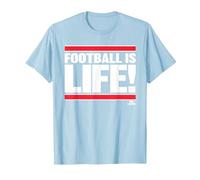 Ted Lasso Football is Life Maglietta, Uomo, Celeste, XL