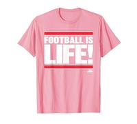 Ted Lasso Football is Life Maglietta, Uomo, Rosa, S