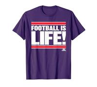 Ted Lasso Football is Life Maglietta, Uomo, Viola, M