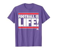 Ted Lasso Football is Life Maglietta, Uomo, Viola mélange, M