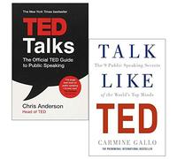 Ted Talks and Talk Like TED 2 Books Collection set (TED Talks: The official TED guide to public speaking ,Talk Like TED: The 9 Public Speaking Secrets of the World's Top Minds)