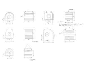 TED34228 POLIURETANO - SET DI BOCCOLE STABILIZZATORE INTERNO