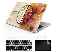 TeDaWen Adatto per MacBook Air 13.6 pollici Case 2022 Modello di rilascio: A2681 M2 Chip, modello stampato in plastica opaca guscio rigido e custodia per laptop e tastiera per Mac Air 13.6, Brain 4