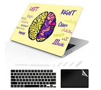 TeDaWen Adatto per MacBook Air 13.6 pollici Case 2022 Modello di rilascio: A2681 M2 Chip, modello stampato in plastica opaca guscio rigido e custodia per laptop e tastiera per Mac Air 13.6, Brain 3