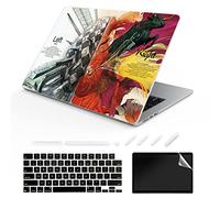TeDaWen Adatto per MacBook Air 13.6 pollici Case 2022 Modello di rilascio: A2681 M2 Chip, modello stampato in plastica opaca guscio rigido e custodia per laptop e tastiera per Mac Air 13.6, Brain 5