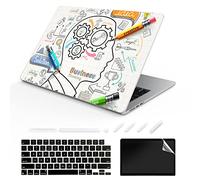 TeDaWen Adatto per MacBook Air 13.6 pollici Case 2022 Modello di rilascio: A2681 M2 Chip, modello stampato in plastica opaca guscio rigido e custodia per laptop e tastiera per Mac Air 13.6, Brain 14
