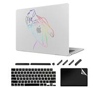 TeDaWen Custodia opaca per MacBook Air 13.7" (versione modello 2022: chip A2681 M2), cover opaca e cover per tastiera e protezione dello schermo, Q3 bianco opaco