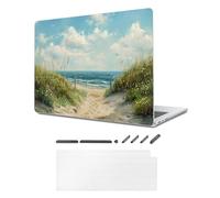 TeDaWen Custodia per MacBook compatibile con MacBook Air 15.3 Pollici 2023-2025 Release New (modello: MacBook Air 15 M4 A3241 M3 A3114 A2941 M2 Chip), con copertura per tastiera,costa