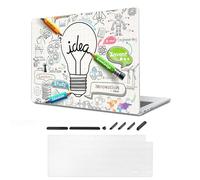 TeDaWen Custodia per MacBook compatibile con MacBook Air 15.3 Pollici 2023-2025 Release New (modello: MacBook Air 15 M4 A3241 M3 A3114 A2941 M2 Chip) con copertura per tastiera, Lampadina -2