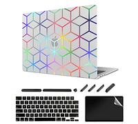 TeDaWen Custodia smerigliata adatta per MacBook Air 13,6 pollici (modello di rilascio 2022: chip A2681 M2), custodia protettiva smerigliata e cover per tastiera e protezione dello, bianco opaco Q2
