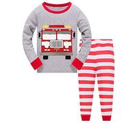 TEDD Pigiama Ragazzo in Cotone Dinosauro Ragazzi Lungo Pigiami Pyjama Sets 2 Pezzi per Bimbi Maschi Taglie 7-8 Anni