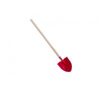 Teddies badile da giardino rosso con manico 80 cm - a punta