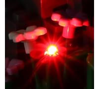 TEDDOO 14 mini LED 1 x 1 set di illuminazione per mattoni, accessori USB, giocattolo rosso (compatibile con Lego and Other Major Brand Bricks)