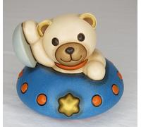Teddy Astronauta è una figura decorativa in ceramica Italiana smaltata - Thun