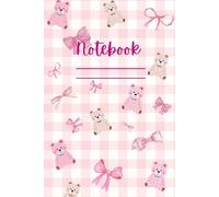 Teddy Bear & Bow Journal: Cute Aesthetic Notebook | 120 Pages, 6" x 9", Lined