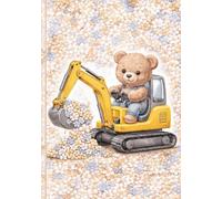 Teddy Bear Construction Notebook | A5 Lined Journal for Kids | 100 Pages: Cute Notebook for School, Drawing and Writing