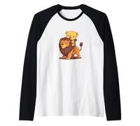 Teddy Bear e Lion Adventures per i fan del safari Maglia con Maniche Raglan