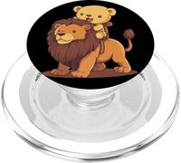 Teddy Bear e Lion Adventures per i fan del safari PopSockets PopGrip per MagSafe