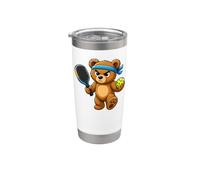 Teddy Bear - Fascia per capelli da giocatore di pickleball Bicchiere termico in acciaio inox doppia parete