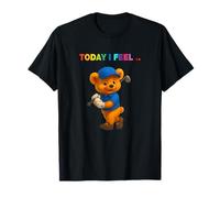 Teddy Bear Golf Mood Illustration Novelty Graphic Designs Maglietta