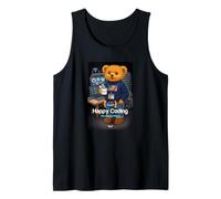Teddy Bear Happy Coding, Just a Boy Who Loves Coding Canotta