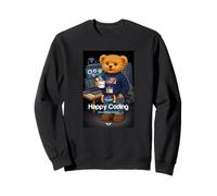 Teddy Bear Happy Coding, Just a Boy Who Loves Coding Felpa