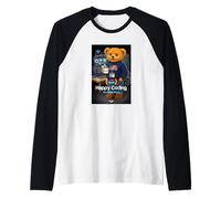 Teddy Bear Happy Coding, Just a Boy Who Loves Coding Maglia con Maniche Raglan