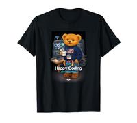 Teddy Bear Happy Coding, Just a Boy Who Loves Coding Maglietta