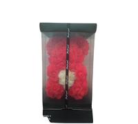 Teddy Bear Orsetto di Rose per San Valentino 25cm Rosso con cuore bianco