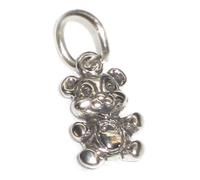 Teddy Bear Piccolo charm in argento sterling .925 x 1 Teddy Bears charms SELP501