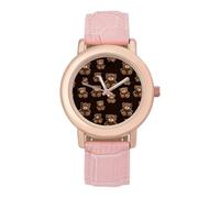 Teddy Bears - Orologio da polso da donna, alla moda, con cinturino morbido, regalo per compleanni, San Valentino