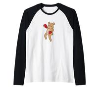Teddy Fa Boxe Maglia con Maniche Raglan