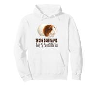 Teddy Guinea Pig Genitore dell'anno, Grazioso Design Cavy Felpa con Cappuccio