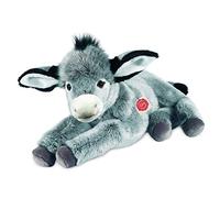 Teddy Hermann 90249 Asino sdraiato 50 cm, peluche con contenuto di riciclo ideale (materiale di riempimento)