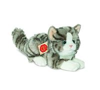 Hermann Teddy Collection 906919 20 cm Grigio Gatto sdraiato Peluche