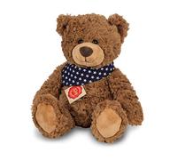 Teddy Hermann 91362 Teddy 30 cm, peluche, orsacchiotto, con sciarpa a stella