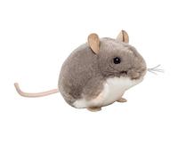 Teddy Hermann 92657 - Peluche a forma di topo, 9 cm, colore: Grigio